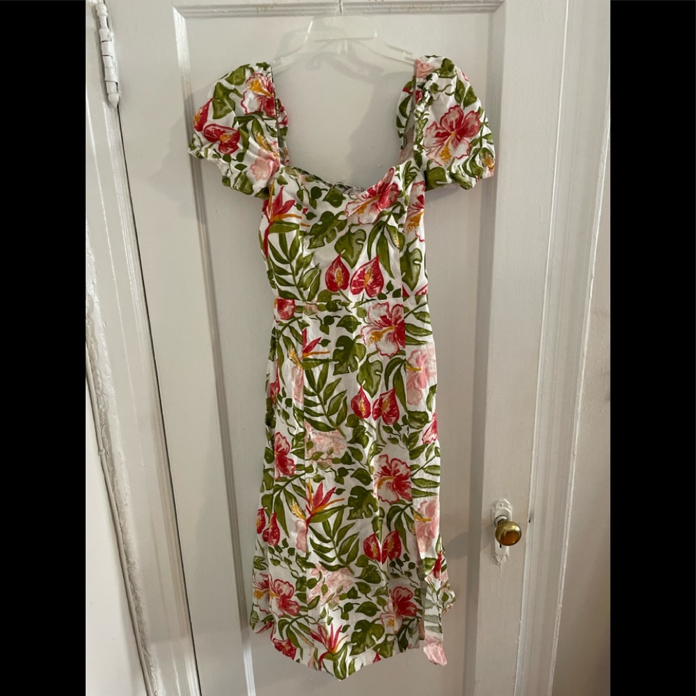 Reformation Denver Dress. Linen.